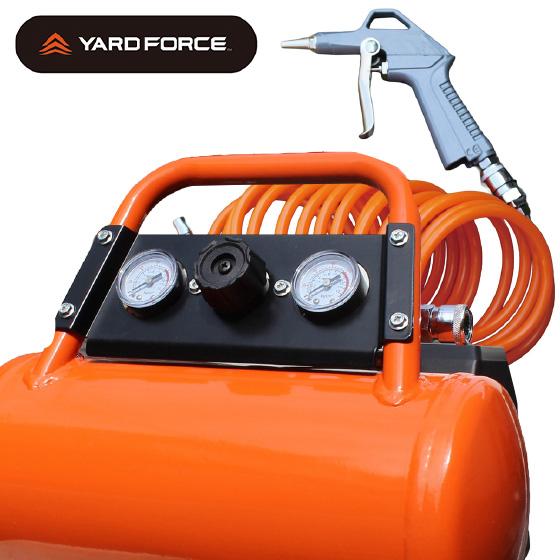 24V ポータブルコンプレッサー YARD FORCE ヤードフォース 充電式 車