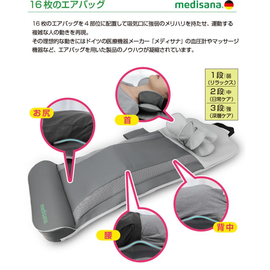 【値下げしました】メディサナ　ストレッチエアマット ストレッチエアマットNEO メディサナ ストレッチマット 肩こり 腰 首