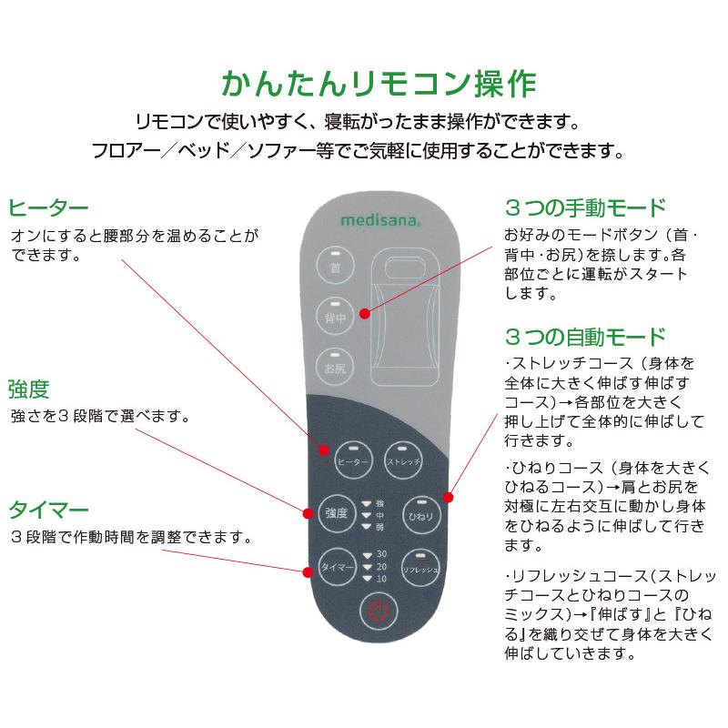 ストレッチエアマットNEO メディサナ ストレッチマット 肩こり 腰 首