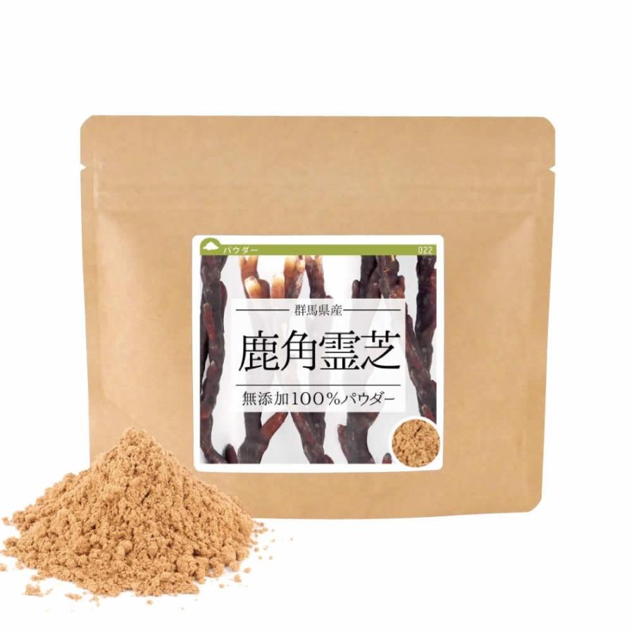 鹿角霊芝 国産 100% パウダー 40g×4個 粉末 国産 霊芝 れいし 国産