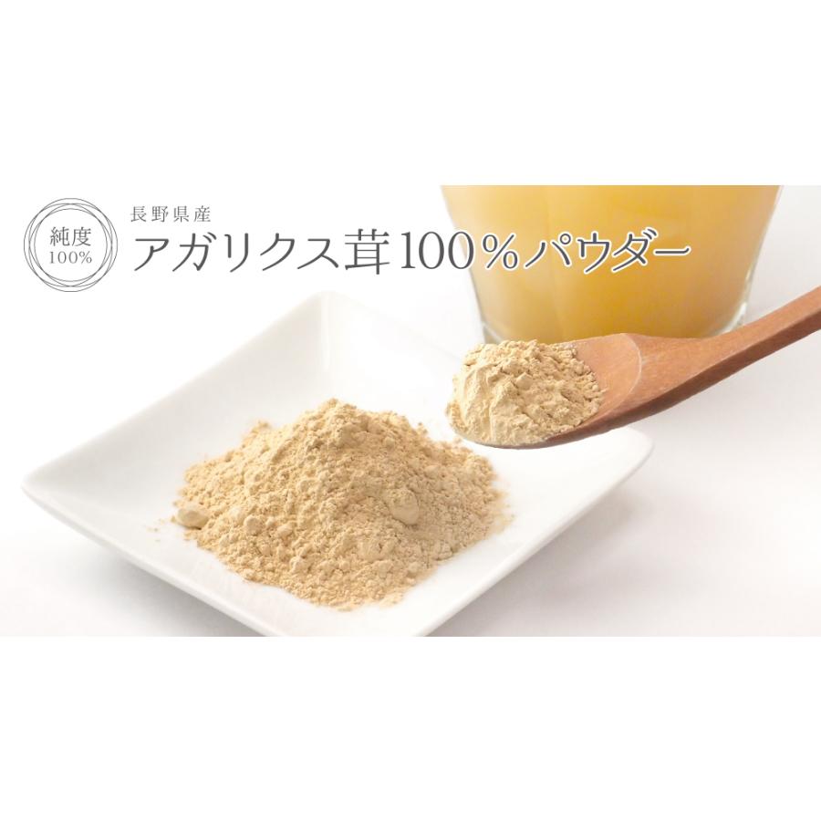 アガリクス茸 長野県産 100%パウダー 40g 粉末 : 健康・野草茶センター