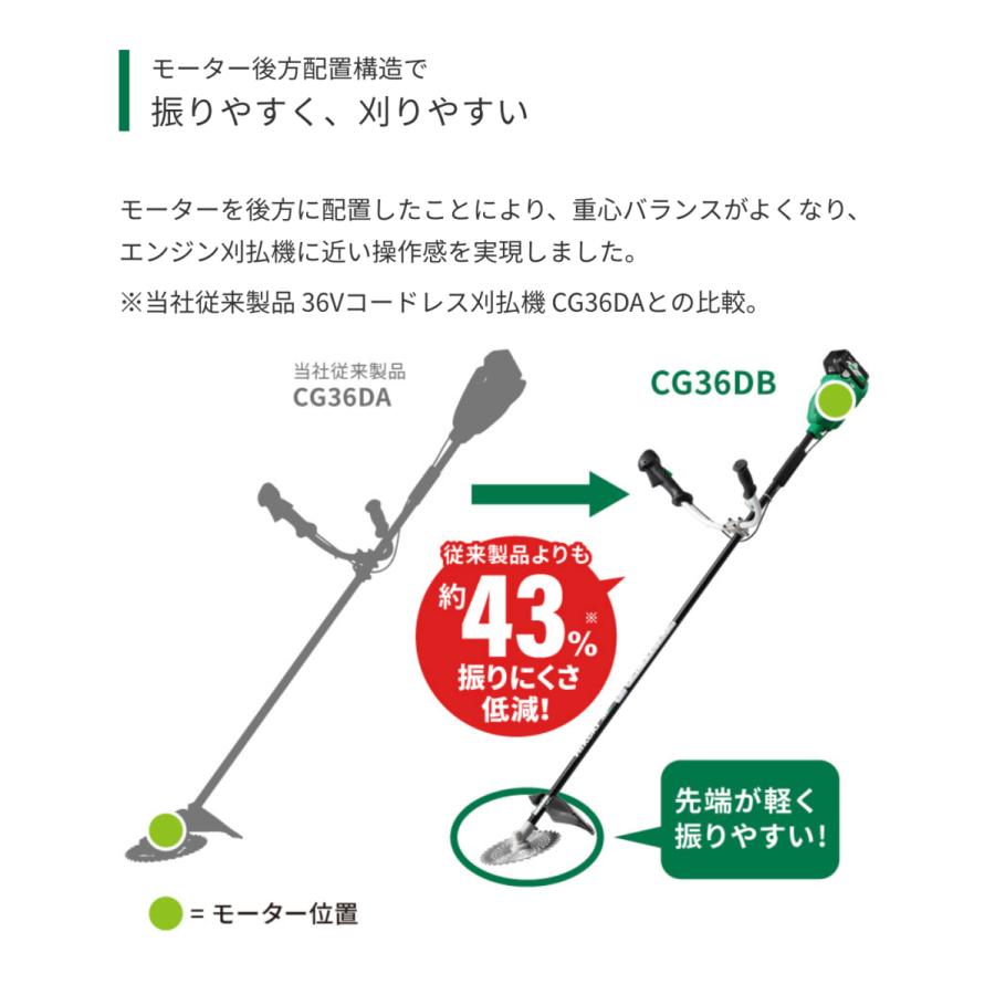 HiKOKI（ハイコーキ） マルチボルト（36V）コードレス刈払機 CG36DB 