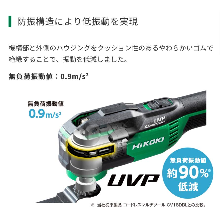 HiKOKI　18V  コードレスマルチツールCV18DA(NN)本体のみ品(電池・充電器・ケース別売)｜yassanchi-store｜03