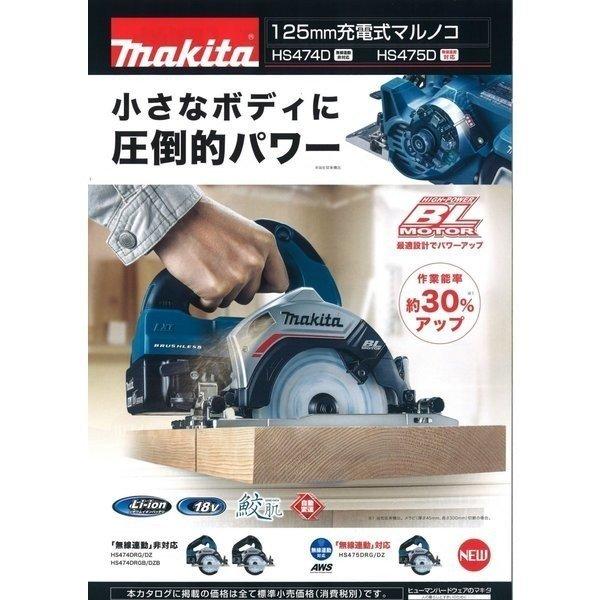 マキタ[makita] 18V-6.0Ah 傍若無人 125mm 充電式マルノコ HS474DRGXB（黒) 