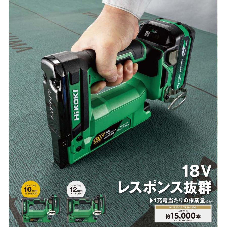 HiKOKI ハイコーキ コードレスタッカ N1812DA(NN) 本体のみ HiKOKI ハイコーキ コードレスタッカ N1812DA(NN) 本体のみ
