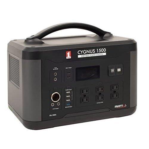 マストツール ポータブル電源CYGNUS1500 PB-1500A 最大出力1500W(瞬間