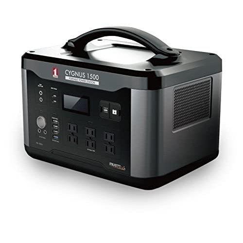 マストツール ポータブル電源CYGNUS1500 PB-1500A 最大出力1500W(瞬間