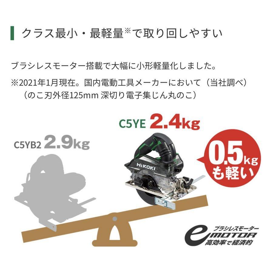 HiKOKI（ハイコーキ） ・HiKOKI 100V 125mm 深切り電子集じん丸のこ 