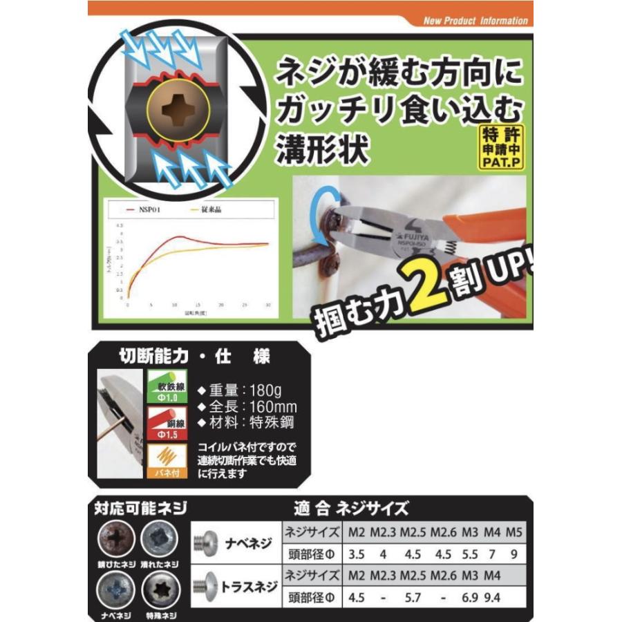 豊富なギフト フジ矢 錆びたネジ 潰れたネジ外しプライヤー ネジバスター Nsp01 150 Discoversvg Com