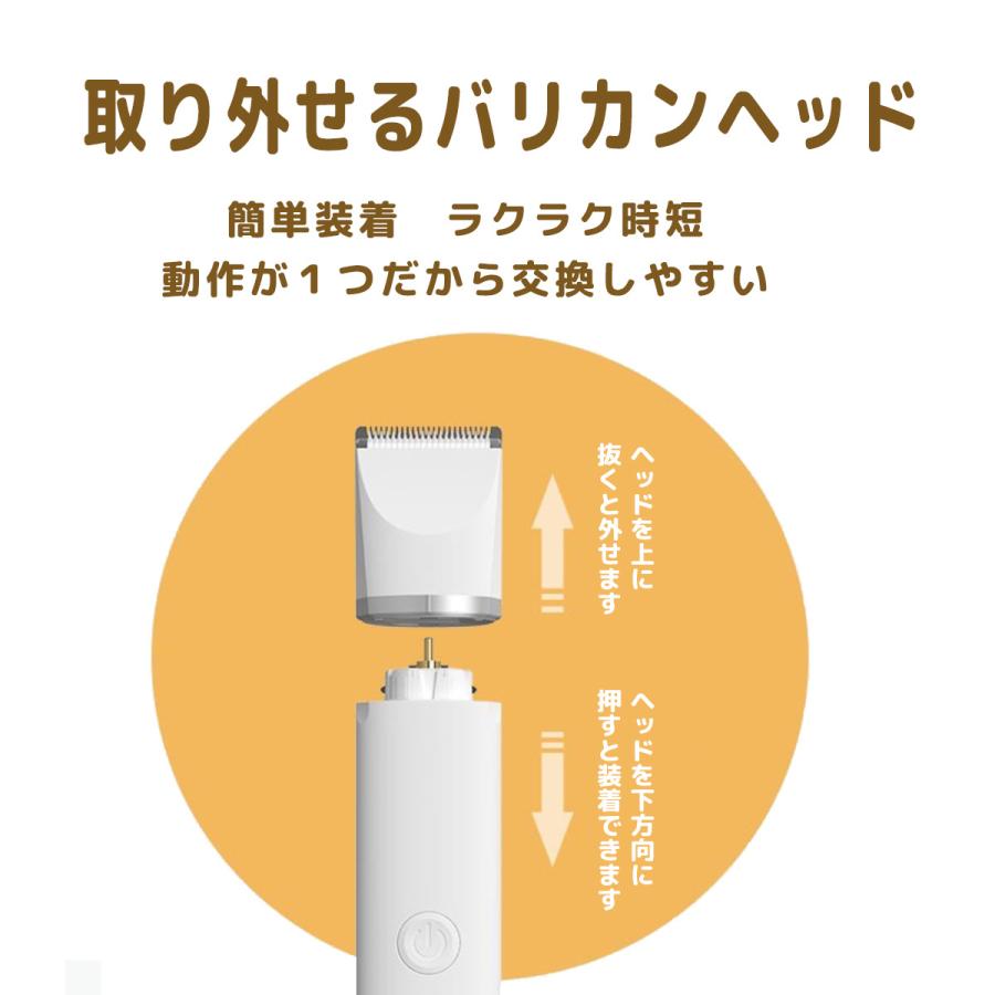 ペット バリカン 足裏 犬用 プロ 猫 静音 ペット用シェーバー ペット用