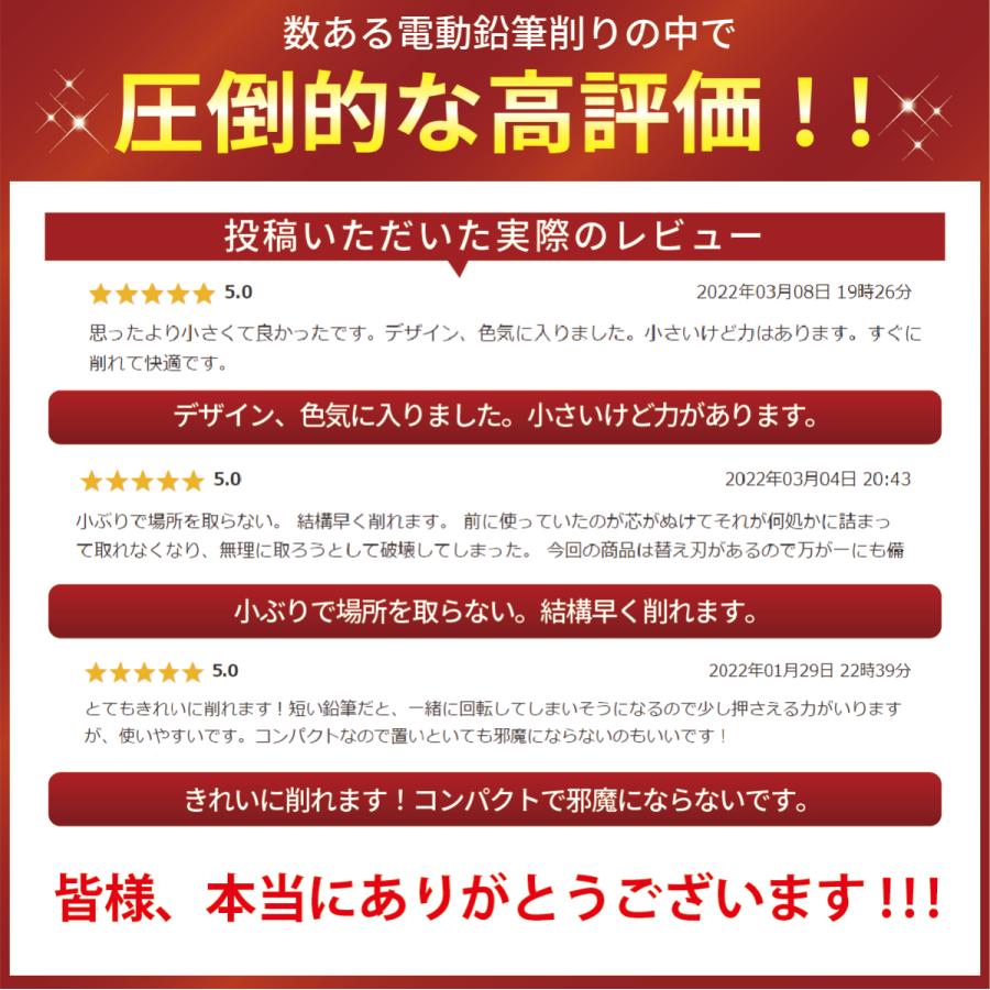 鉛筆削り 電動  こども おしゃれ 太さ調整機能 電池 USB 充電式モバイルバッテリー利用可 幼稚園 小学生 入学 プレゼント 替刃付き |  | 08