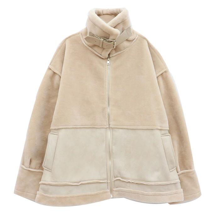 【未使用 タグ付き】23区　ボアジャージ ドロップショルダーコート テディベア osharewalker 【送料無料】ロング コート レディース ユニ