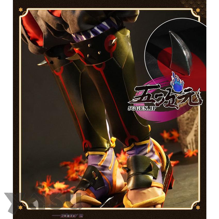 コスプレ原神荒瀧一斗三分妄想Lサイズ下駄、ウィッグ付き コスプレ原神荒瀧一斗三分妄想Lサイズ下駄、ウィッグ付き