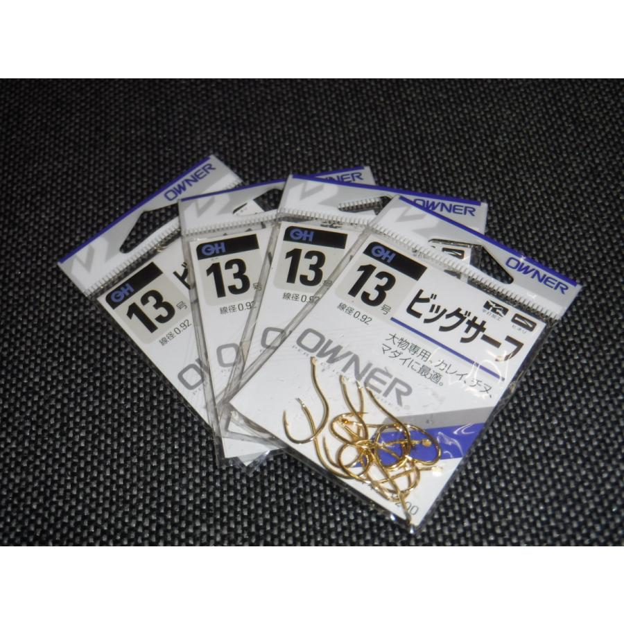 オーナー ビッグサーフ 金 13号 11本入り 4枚セット やすだ釣具 ヤフー店 通販 Yahoo ショッピング