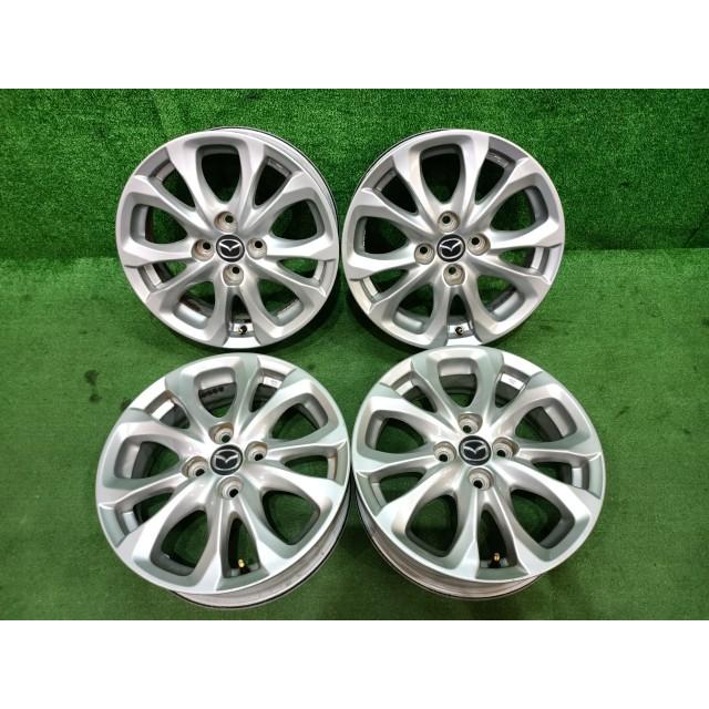 デミオ 中古 ホイール デミオDJ5FS 15インチ 5.5J 4H アルミ4本