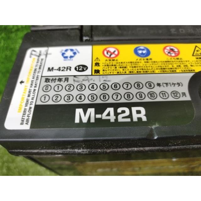 中古 バッテリー アイドリングストップ車用 M-42R｜yasudasangyocarac｜03