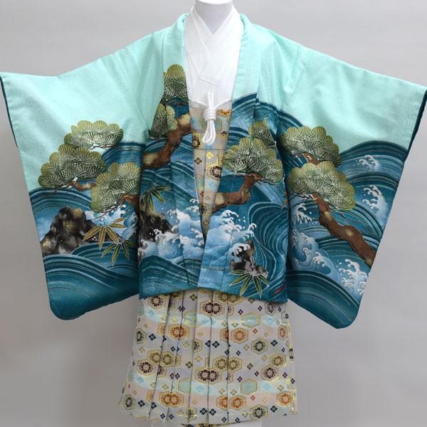 七五三 五歳 男児 羽織袴フルセット 着物 豪華絢爛 紋袴 NO24348