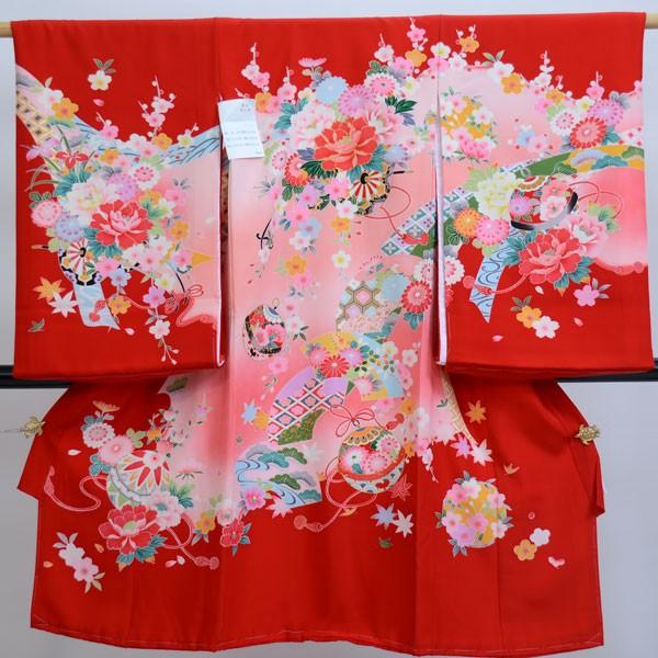 お宮参り産着  女児 正絹 のしめ 祝着 高級 本格手描き 新品 （株）安田屋 NO20242