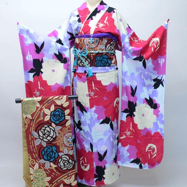 振袖・帯・襦袢 3点セット 着物と帯は日本製 成人式 新品（株