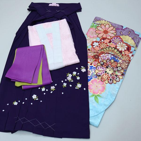 二尺袖 着物袴 フルセット From KYOTO 着物丈はショート丈 袴変更可能 