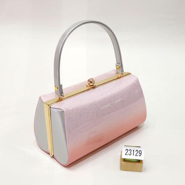 草履バッグセット 合皮螺鈿 がま口 フリーサイズ 24.5cm NO34018 