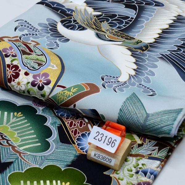 お宮参り産着 男児 男の子 正絹 のしめ 高級 本格手染め 羽二重 新品（株）安田屋 NO23196 新品 　