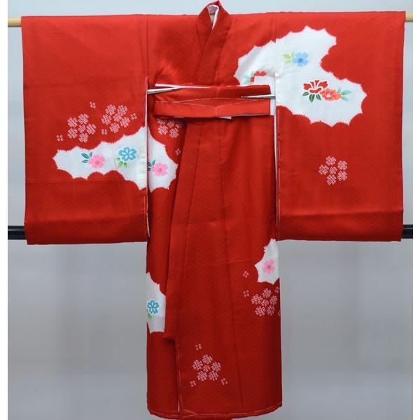 お宮参り産着 女児 女の子 正絹 のしめ 祝着 初着 一つ身 綸子地 絞り  