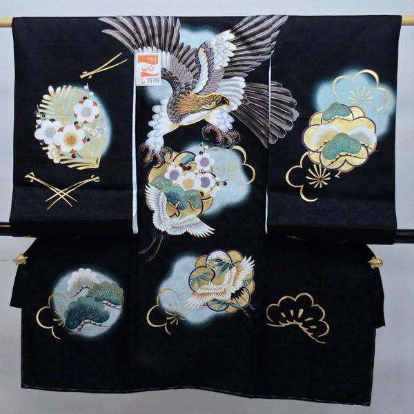 お宮参り 産着 男児 正絹 のしめ 祝着 金刺繍 綸子地 NO26916