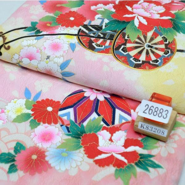 お宮参り 産着 女児 女の子 正絹 のしめ 祝着 初着 高級 本格手染め 金刺繍 綸子地 新品 （株）安田屋 NO26883_1