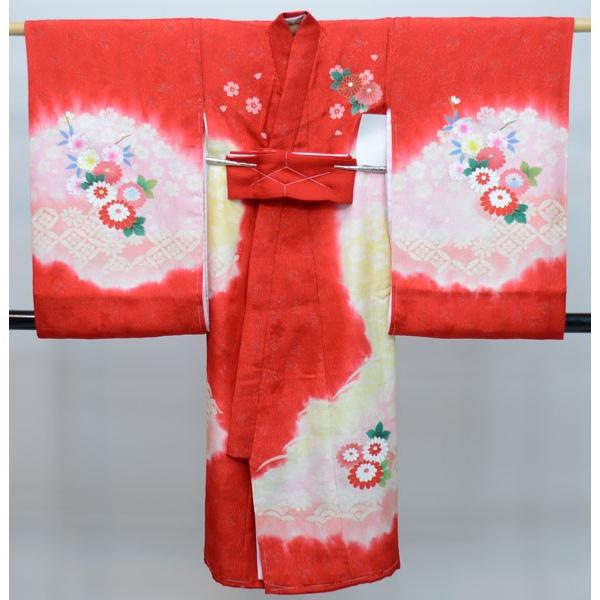 お宮参り 産着 女児 女の子 正絹 のしめ 祝着 初着 高級 本格手染め 金刺繍 綸子地 新品 （株）安田屋 NO26883_2