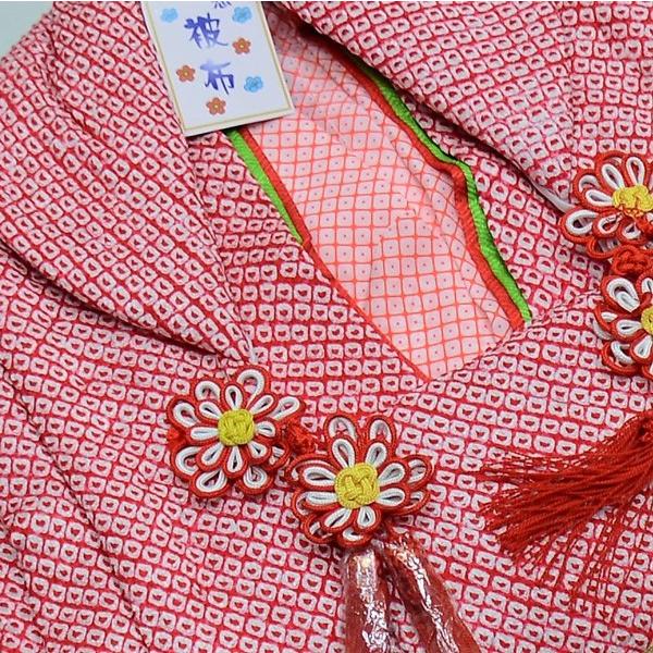 七五三 三歳 女児 被布着物セット 正絹 総絞り 夢想 お仕立て無料 七五三 三歳 女児 被布着物セット 正絹 総絞り 夢想 3歳 3才