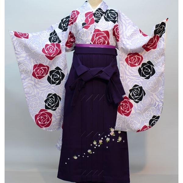 着物袴セット ジュニア用へ直し135cm〜143cm 百花繚乱 新品（株）安田