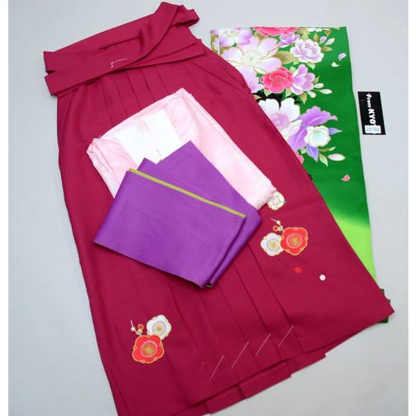 着物袴セット ジュニア用へ直し144cm〜150cm From KYOTO 刺繍袴 新品 