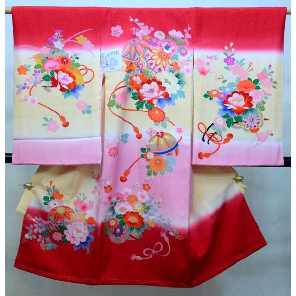 お宮参り 産着 女児 女の子 正絹 のしめ 手描き 祝着 新品 株 安田屋 No312 引出物