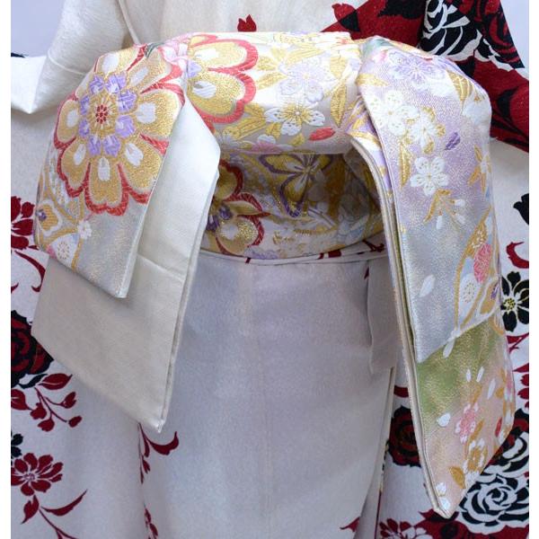 袋帯 正絹 西陣織 花文庫 作り帯 結び帯 着付け不要 新品（株）安田屋