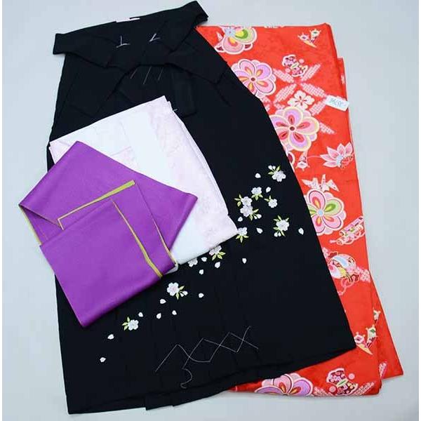 二尺袖 着物 袴フルセット ジュニア用へ直し 135cm〜150cm 百花斉放 