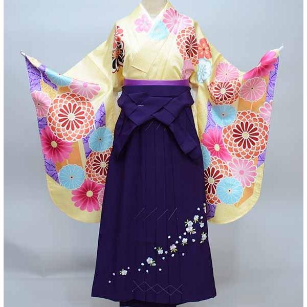 二尺袖 着物 袴フルセット From KYOTO 着物丈は着付けし易いショート丈 
