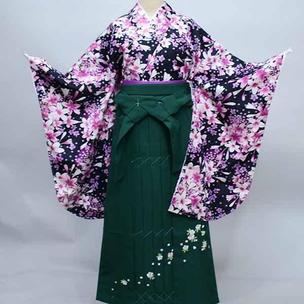 着物袴セット ジュニア用へ直し144cm～150cm From KYOTO 刺繍袴 新品