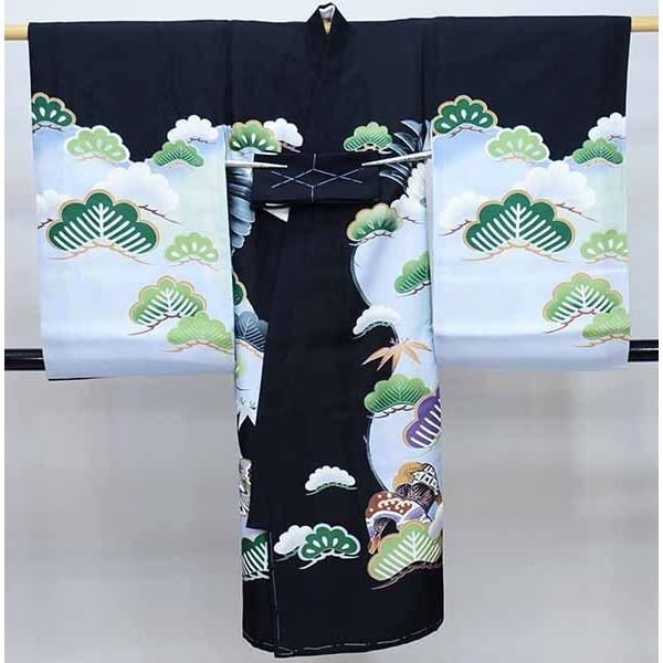 お宮参り 産着 のしめ 男児 正絹 着物 羽二重 豪華絢爛 金刺繍 兜 龍 