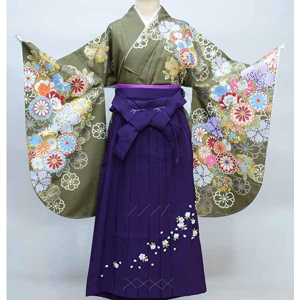 二尺袖 着物 袴フルセット From KYOTO 着物丈は着付けし易いショート丈 