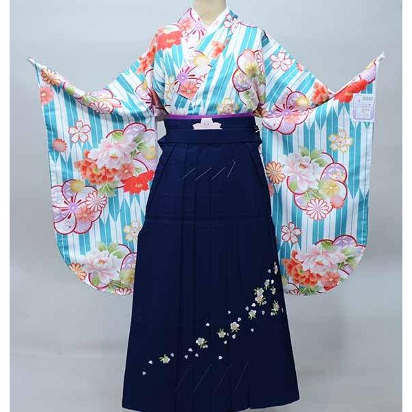 二尺袖 着物 袴 フルセット 陽気な天使 着物丈はショート丈 矢羽 
