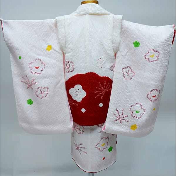 七五三 三歳 女児 被布着物フルセット 正絹 絞り 陽気な天使 日本製