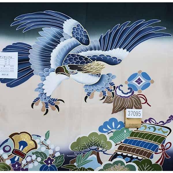 七五三 五歳 男児 正絹 羽織袴フルセット 深緑 手染 袴変更可 NO37095 七五三 五歳 男児 正絹 羽織袴フルセット 深緑 手染 袴変更可 NO37095