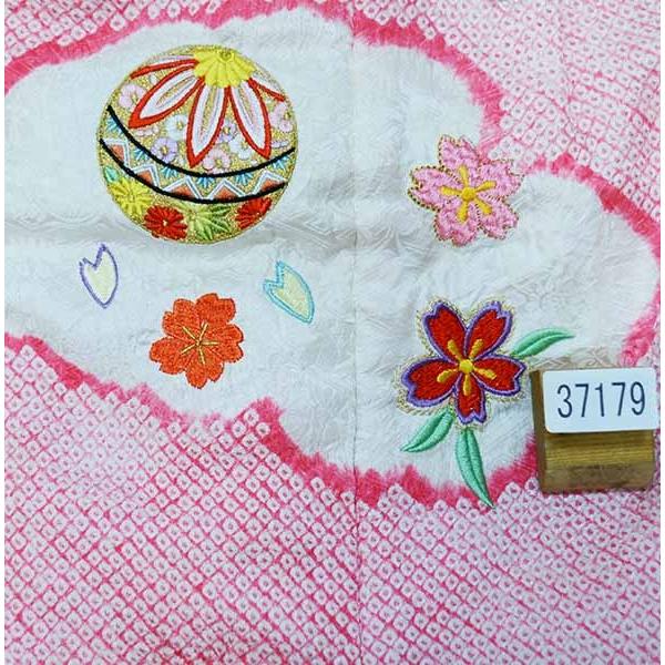 七五三 三歳 女児 被布着物セット 正絹 総絞り 祝着 新品（株）安田屋 