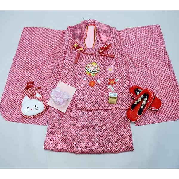 七五三 三歳 女児 被布着物セット 正絹 総絞り 祝着 新品（株）安田屋 