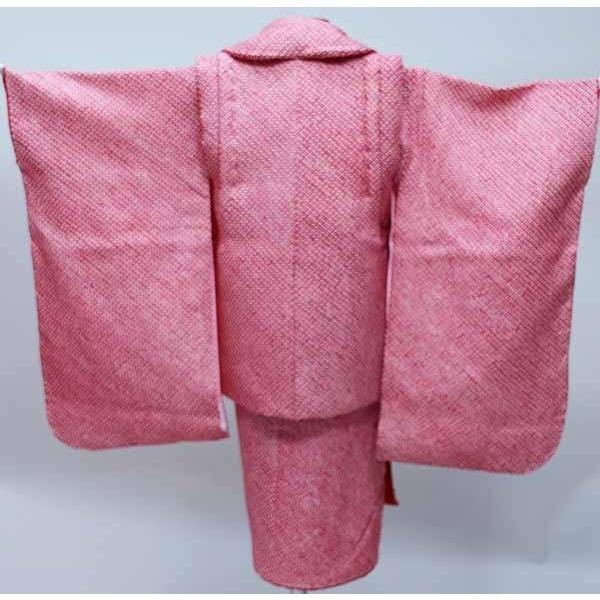 七五三 三歳 女児 被布着物セット 正絹 総絞り 祝着 新品（株）安田屋 