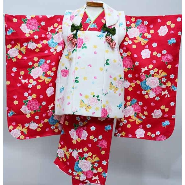 七五三 三歳 女児 被布着物フルセット 夢想ファンタジー 祝着 新品（株 