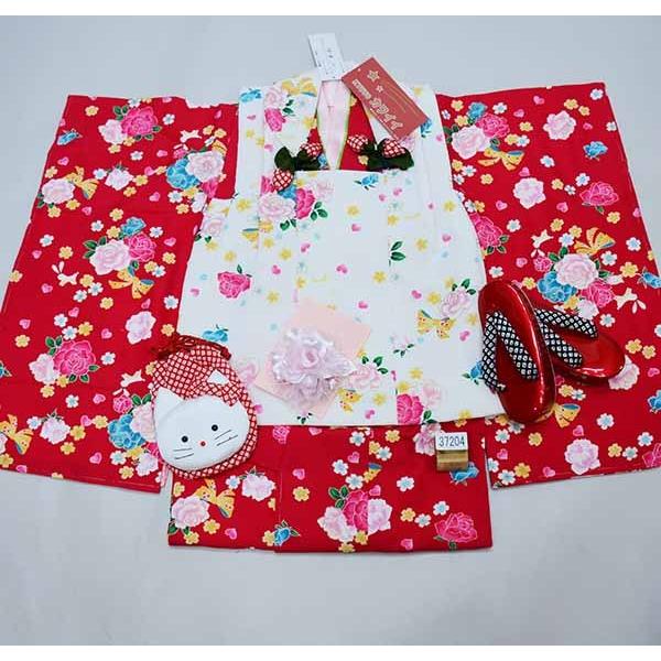 七五三 三歳 女児 被布着物フルセット 夢想ファンタジー 祝着 新品（株 