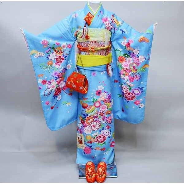 子ども着物 七五三 ハーフ成人式 舞踊M26051103 七五三 十歳 ハーフ成人式 着物 フルセット 女児 1/2成人式 着物は陽気