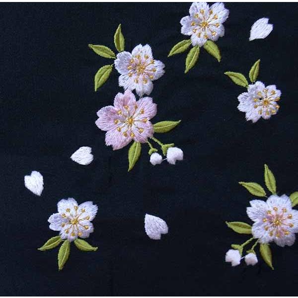 刺繍袴 単品 女性用 行灯袴 ヘラあり 袴 袴丈87cm,91cm,95cm 暈し 桜 
